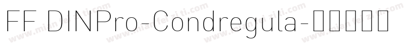 FF DINPro-Condregula字体转换